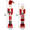 GIANT Nutcracker Mr. & Mrs. Claus Set