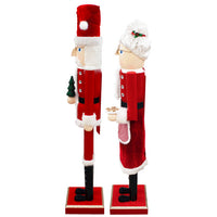 GIANT Nutcracker Mr. & Mrs. Claus Set