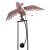 Flying Pig Rocker Garden Stake, 52"H - BirdHousesAndBaths.com