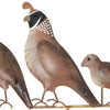 Regal Quail Family Yard Art
