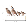 Regal Quail Family Yard Art