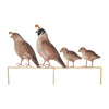 Regal Quail Family Yard Art