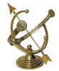 Armillary Sundial w/Lion's Head, Polished Brass, 12.25"