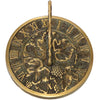 Grapevine Sundial, Brass, Verdigris, 7.5" dia.