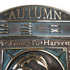 Season Cycle Brass Sundial, Verdigris, 10.25" dia. - BirdHousesAndBaths.com