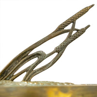 Swan Sundial, Brass, Verdigris, 10.25" dia.