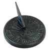Cast Iron Numbers Sundial, Verdigris, 9.75" dia.