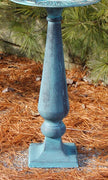 Baluster Cast Iron Sundial Pedestal, Antique, 20" - BirdHousesAndBaths.com
