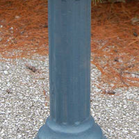 Roman Cast Iron Sundial Pedestal, Antique Gray, 20" - BirdHousesAndBaths.com
