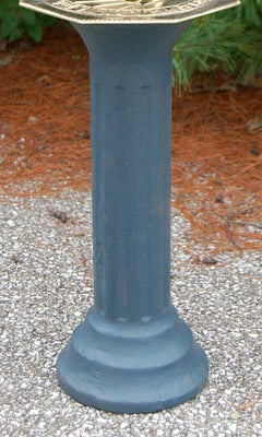 Roman Cast Iron Sundial Pedestal, Antique Gray, 20