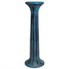 Pillar Cast Iron Sundial Pedestal, Verdigris, 24" - BirdHousesAndBaths.com