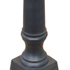 Stepped Cast Aluminum Sundial Pedestal, Antique, 24"