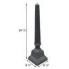 Stepped Cast Aluminum Sundial Pedestal, Antique, 24"