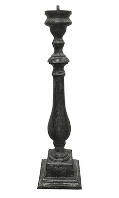 Spindle Cast Aluminum Sundial Pedestal, Antique, 21.5