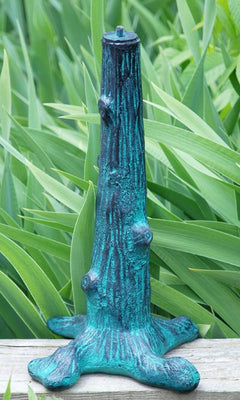 Tree Cast Iron Sundial Pedestal, Verdigris, 16