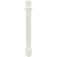 Decorative Mounting Post, White - 5'