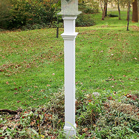 Decorative Mounting Post, White - 5'