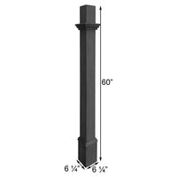 Decorative Mounting Post, Slate - 5'