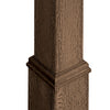 Decorative Mounting Post, Espresso - 5'