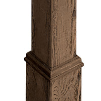 Decorative Mounting Post, Espresso - 5'