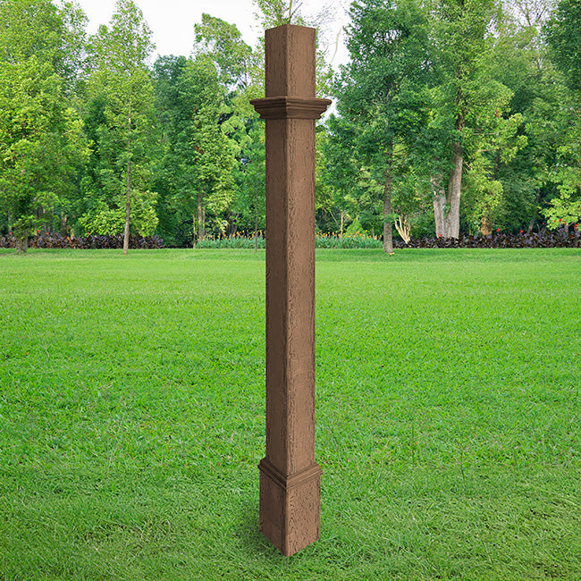 Decorative Mounting Post, Espresso - 5'