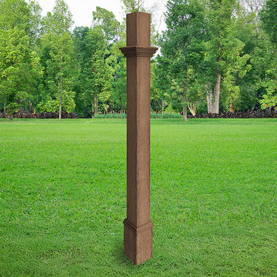 Decorative Mounting Post, Espresso - 5'