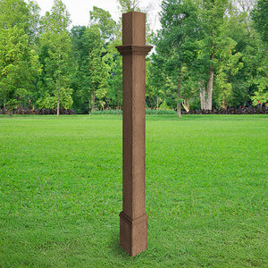 Decorative Mounting Post, Espresso - 5'