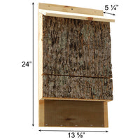 Uncle Dunkel's Single Chamber Bark Clad Bat House, 100 bats
