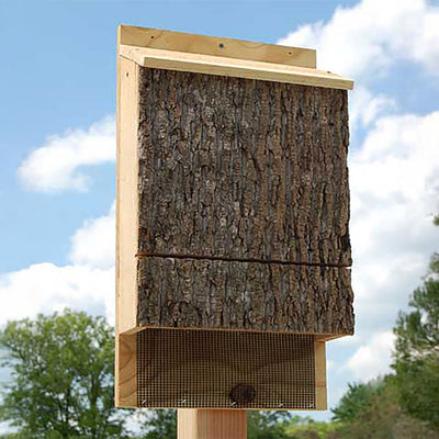 Uncle Dunkel's Triple Chamber Bark Clad Bat House, 300 bats