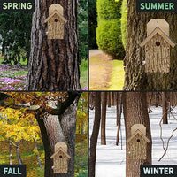Uncle Dunkel's Bark Clad Ultimate Wren and Chickadee House