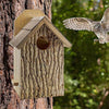 Uncle Dunkel's Bark Clad Screech Owl House