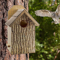 Uncle Dunkel's Bark Clad Screech Owl House
