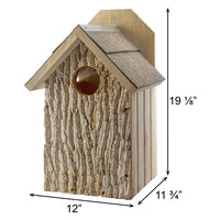 Uncle Dunkel's Bark Clad Screech Owl House