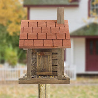 Uncle Dunkel's Log Cabin Bird Feeder