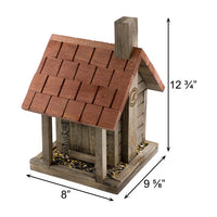 Uncle Dunkel's Log Cabin Bird Feeder