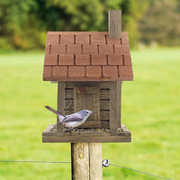 Uncle Dunkel's Log Cabin Bird Feeder