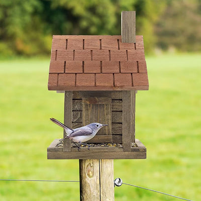 Uncle Dunkel's Log Cabin Bird Feeder