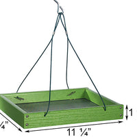 Going Green Hanging Platform Bird Feeder