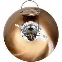 Squirrel-Resistant Brushed Copper Seed Tube Bird Feeder