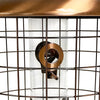 Squirrel-Resistant Brushed Copper Seed Tube Bird Feeder