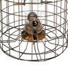 Squirrel-Resistant Brushed Copper Seed Tube Bird Feeder