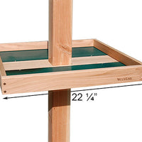 Giant Post Mounted Seed Tray with 4 x 4 Adapter