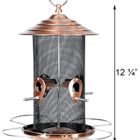 Copper Colored Mixed Seed Mesh Bird Feeder