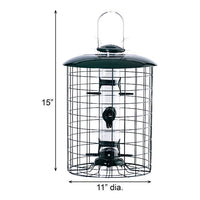 Caged Seed Tube Bird Feeder