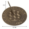 Aluminum Claddagh Sundial
