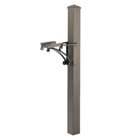 Whitehall Bronze Superior Mailbox Post, Cap, & Brackets