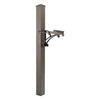 Whitehall Bronze Superior Mailbox Post, Cap, & Brackets