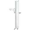 Whitehall White Superior Mailbox Post, Cap, & Brackets