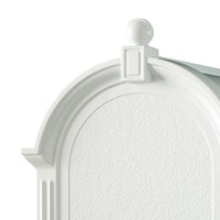 Whitehall White Deluxe Mailbox | BirdHousesAndBaths.com