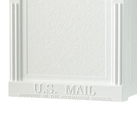 Whitehall White Deluxe Mailbox | BirdHousesAndBaths.com